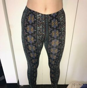 LA Hearts Print Leggings Size S